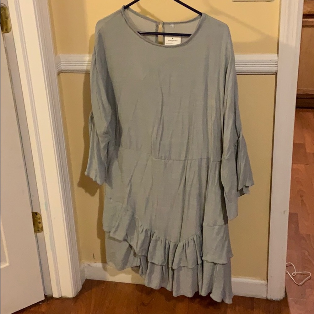 Grey shift dress